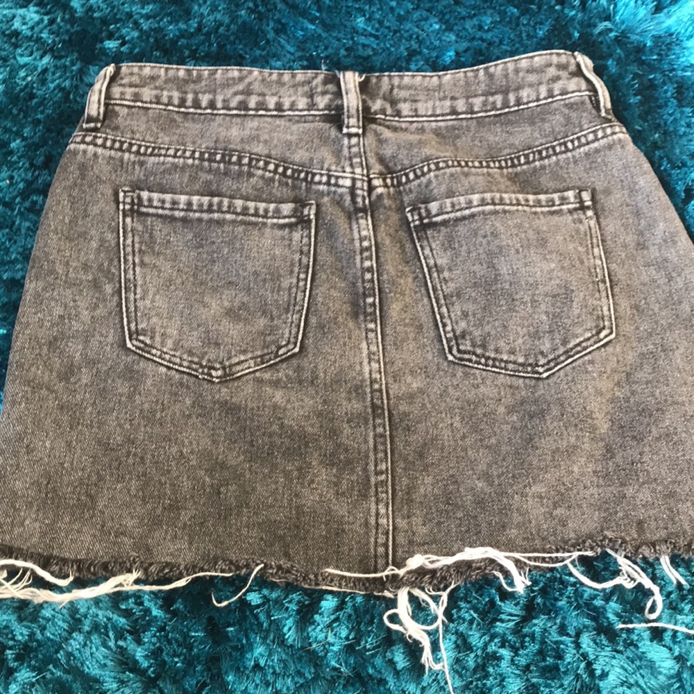 pacsun black denim skirt - Picture 3 of 3